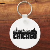 Chicago Skyline Sleutelhanger (Voorkant)