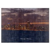 Chicago Skyline-snijbord Snijplank (Voorkant)