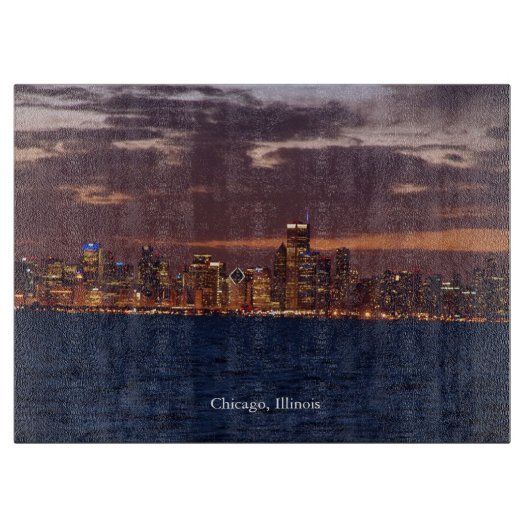 Chicago Skyline-snijbord Snijplank (Voorkant)