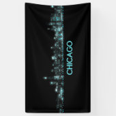 Chicago Skyline Spandoek (Verticaal)