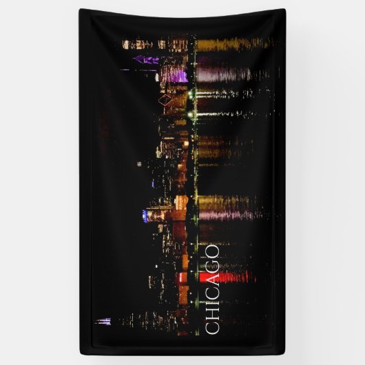 Chicago Skyline Spandoek (Verticaal)