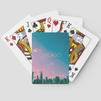 Chicago Skyline-spelkaart Pokerkaarten