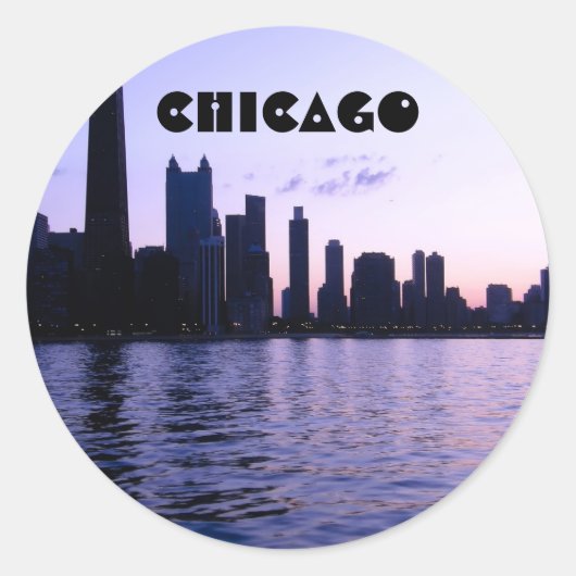 Chicago skyline sticker (Voorkant)