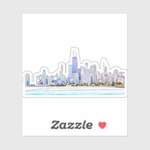 Chicago Skyline Sticker