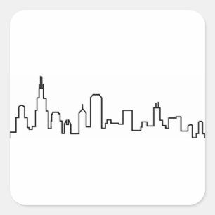 Chicago Skyline Stickers
