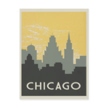 Chicago Skyline  stijl