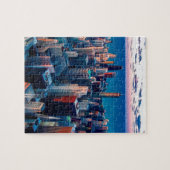 Chicago Skyline Sundown Legpuzzel (Horizontaal)
