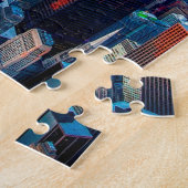 Chicago Skyline Sundown Legpuzzel (Zijkant)