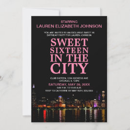 Chicago Skyline Sweet Sixteen Filmfeest Kaart