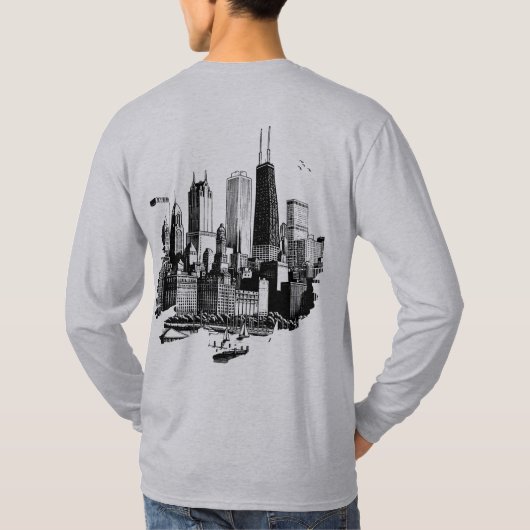 Chicago Skyline T-Shirt (Achterkant)