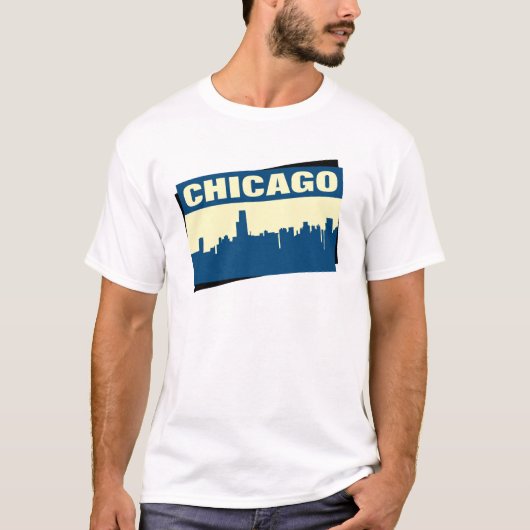 Chicago Skyline T-shirt (Voorkant)