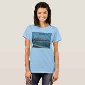 Chicago Skyline T-shirt voor vrouwen (Voorkant volledig)
