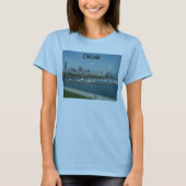 Chicago Skyline T-shirt voor vrouwen (Voorkant)