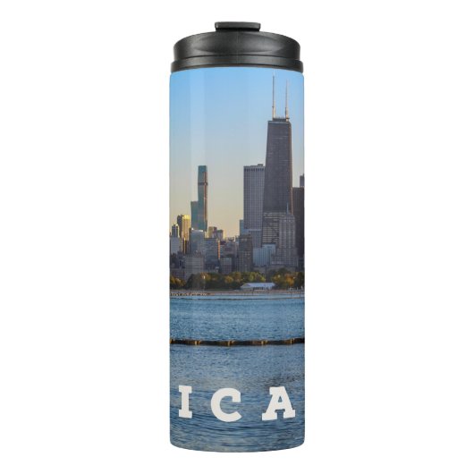 Chicago Skyline Thermal Tumbler Thermosbeker (Voorkant)