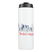 Chicago-Skyline Thermosbeker (Voorkant)