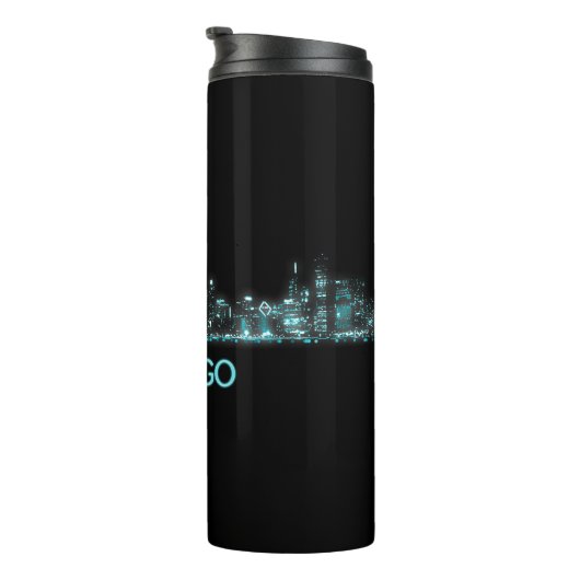 Chicago Skyline Thermosbeker (Geroteerd rechts)