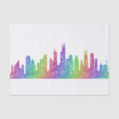 Chicago skyline tissuepapier (Voorkant)