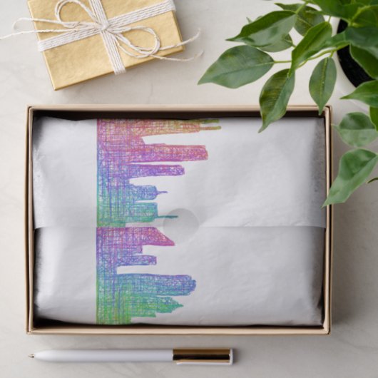 Chicago skyline tissuepapier (Geschenk)