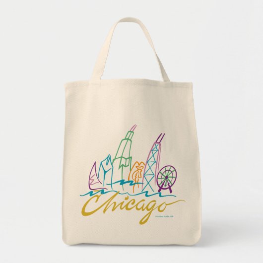 Chicago Skyline Tote Bag (Voorkant)