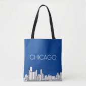 Chicago skyline tote bag (Voorkant)