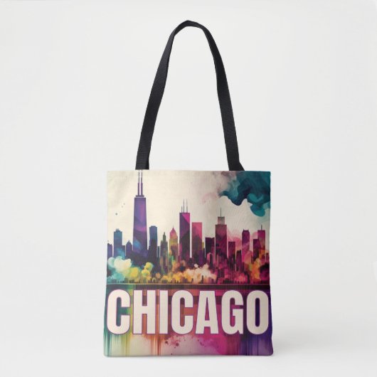 Chicago Skyline Tote Bag (Voorkant)