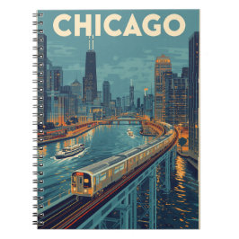 Chicago Skyline Travel Notitieboek