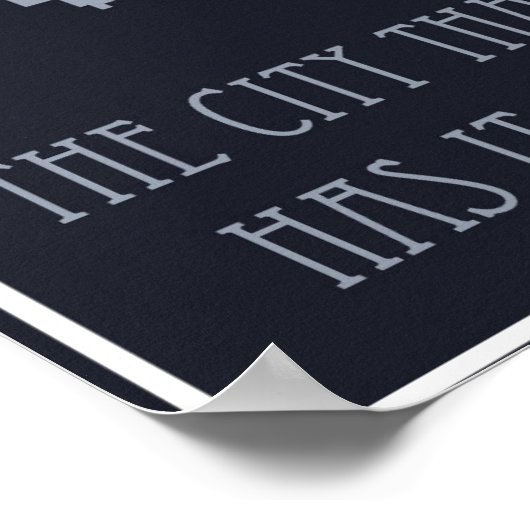 Chicago Skyline Travel Poster (Hoek)