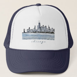 Chicago Skyline Trucker Hat Pet