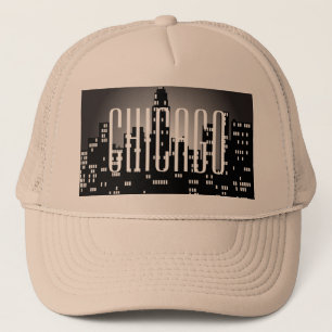 Chicago Skyline Trucker Hat Trucker Pet