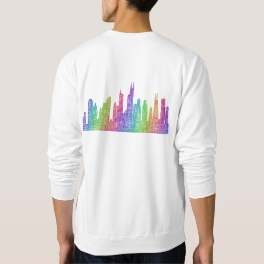 Chicago skyline trui (Achterkant)