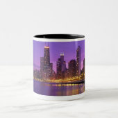 Chicago Skyline Tweekleurige Koffiemok (Center)