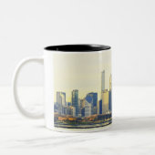 Chicago Skyline Tweekleurige Koffiemok (Links)