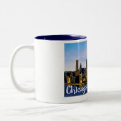 Chicago Skyline Tweekleurige Koffiemok (Links)
