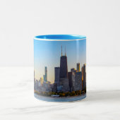Chicago Skyline Two-Tone Coffee Mok (Center)