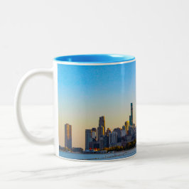 Chicago Skyline Two-Tone Coffee Mok