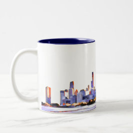 Chicago Skyline Two-Tone Coffee Mok