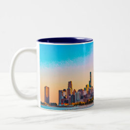 Chicago Skyline Two-Tone Coffee Mok