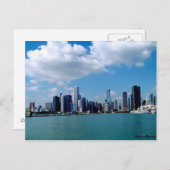 Chicago skyline-uitzicht van Navy Pier Briefkaart (Voorkant / Achterkant)