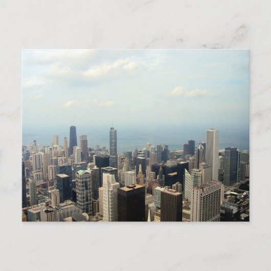 Chicago Skyline Uitzicht van Willis Tower Briefkaart (Voorkant)