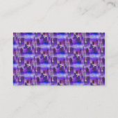 Chicago Skyline Urban Art in Paars en blauw Visitekaartje (Achterkant)