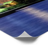 Chicago skyline van de Adler Planetarium Poster (Hoek)