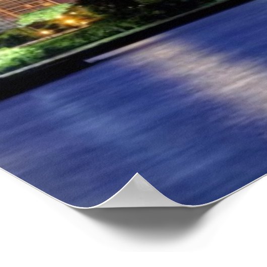 Chicago skyline van de Adler Planetarium Poster (Hoek)