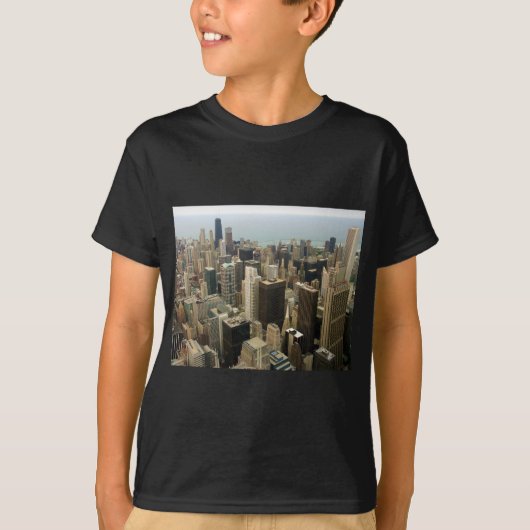 Chicago Skyline van Sears nu Willis Tower T-shirt (Voorkant)