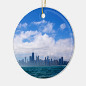 Chicago skyline-versiering keramisch ornament (Links)