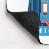 Chicago Skyline Vintage reisfoto Muismat (Hoek)