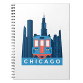 Chicago Skyline Vintage reisfoto Notitieboek (Voorkant)