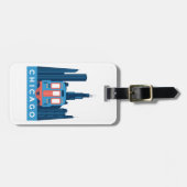 Chicago Skyline Vintage Travel Bagagelabel (Voorkant horizontaal)