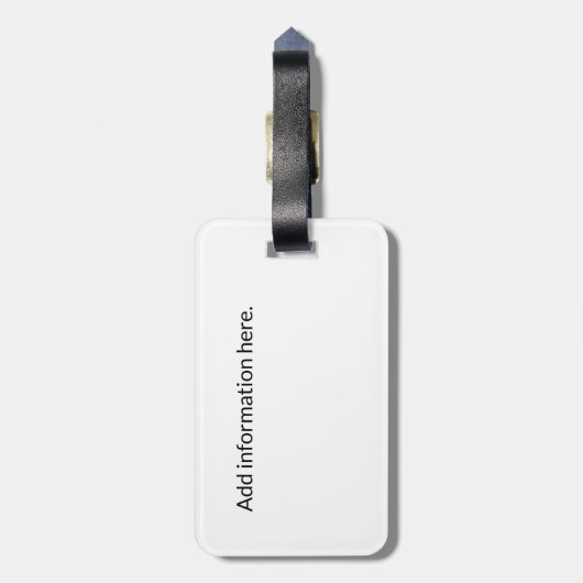 Chicago Skyline Vintage Travel Bagagelabel (Achterkant verticaal)