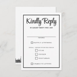 Chicago Skyline Voedselkeuzes RSVP Kaartje