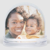 Chicago Skyline Voeg foto toe Sneeuw Wereldbol Sneeuwbol (Achterkant)